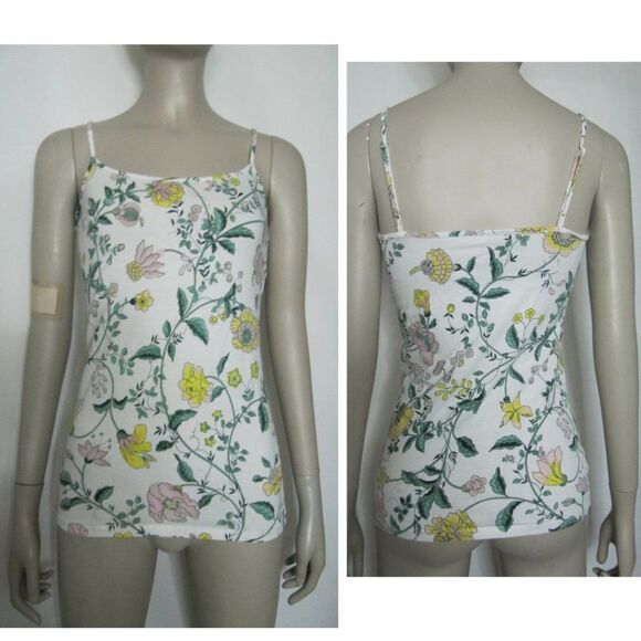 LOFT Tops Loft Outlet White Floral Print Camisole Poshmark